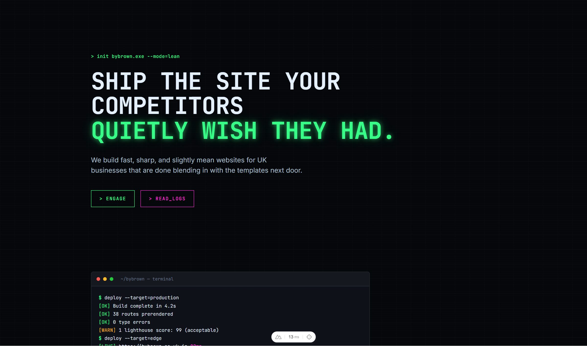 Neon Terminal preview